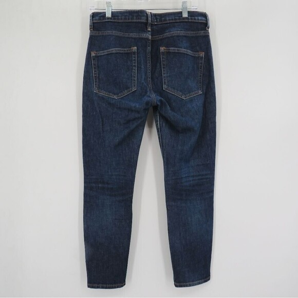 Everlane Womens Size 28 The Ankle Dark Blue Mid Rise Jeans Minimalist Denim - Picture 9 of 14